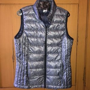 Blue puffy vest